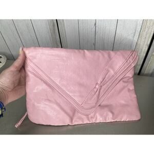 Vintage Pacific Connections Wristlet Bag Envelope Clutch Light Pink Snap